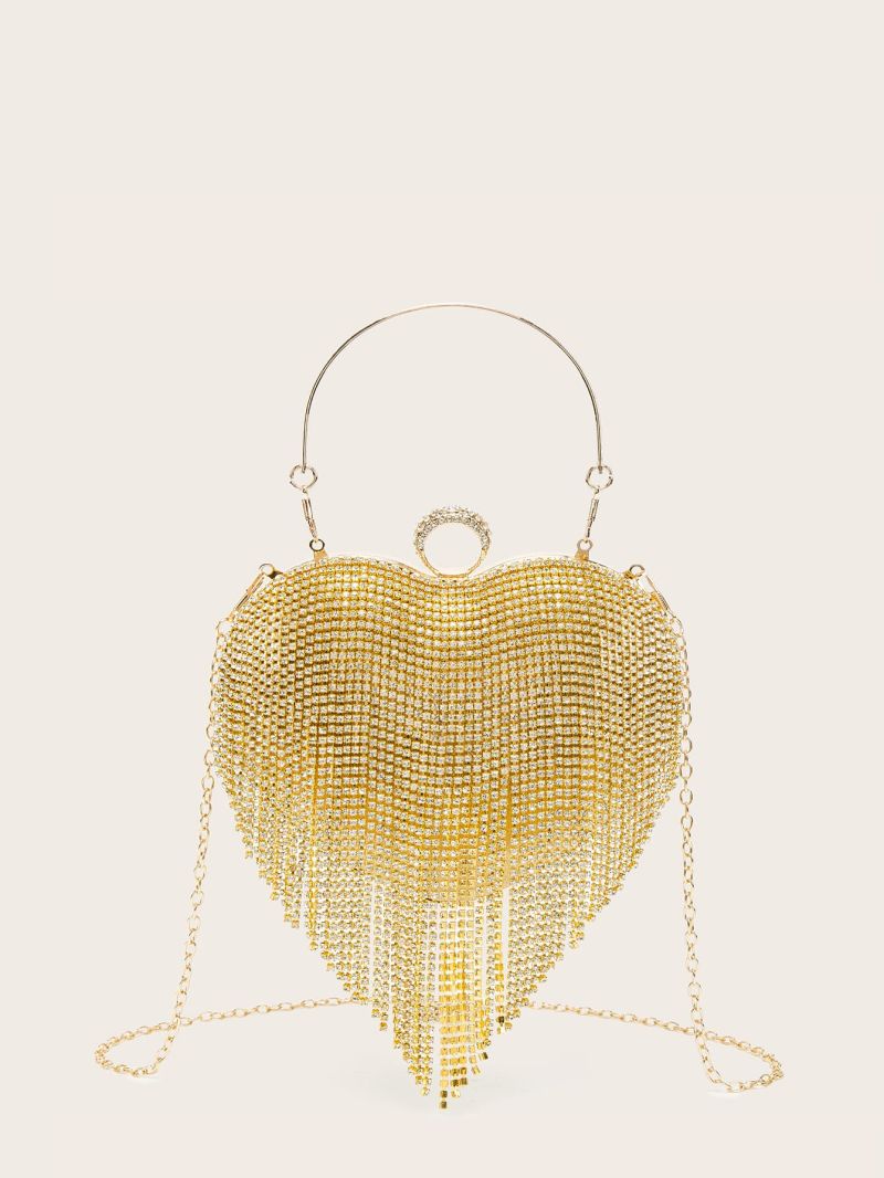 Mini Rhinestone Decor Chain Evening Bag