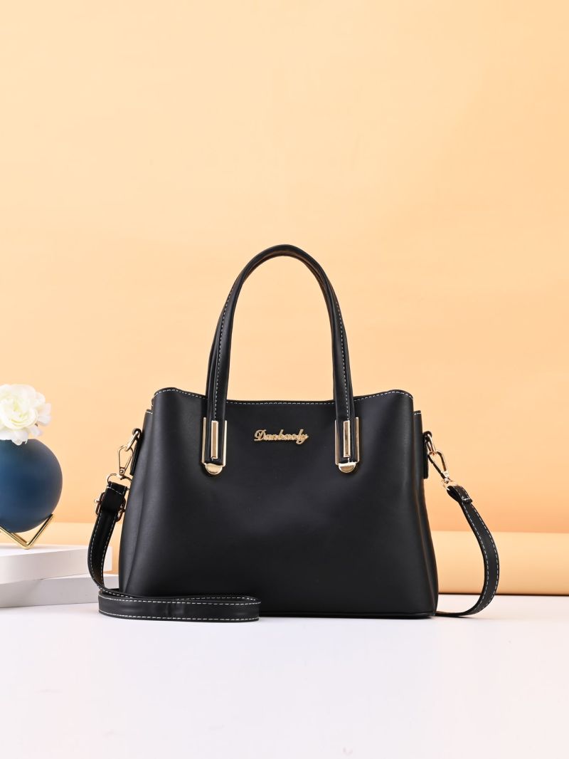 Letter Patch Square Bag