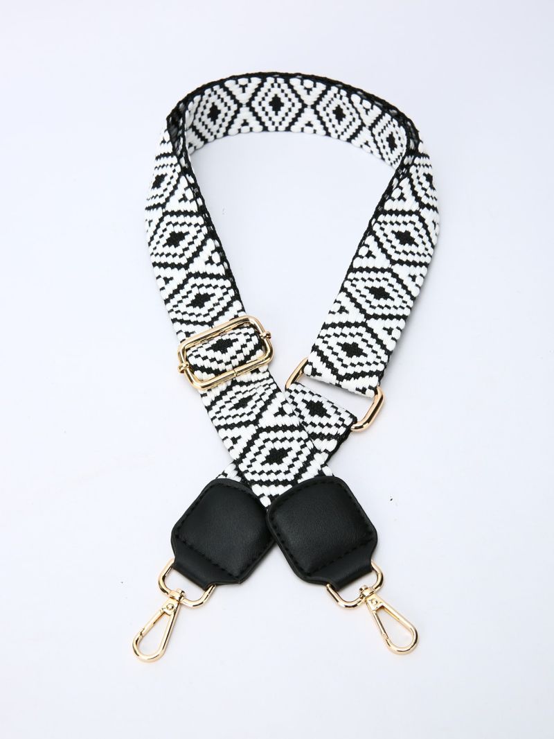Geometric Pattern Bag Strap
