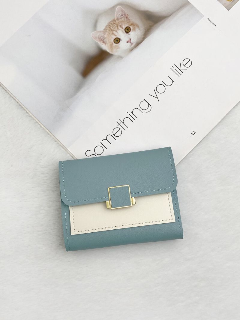 Two Tone Fold Small Wallet