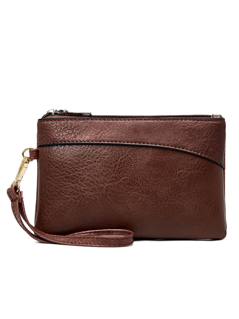 Minimalist Square Bag With Wristlet