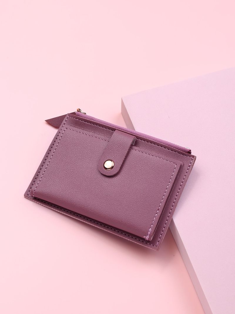 Minimalist Snap Button Small Purse
