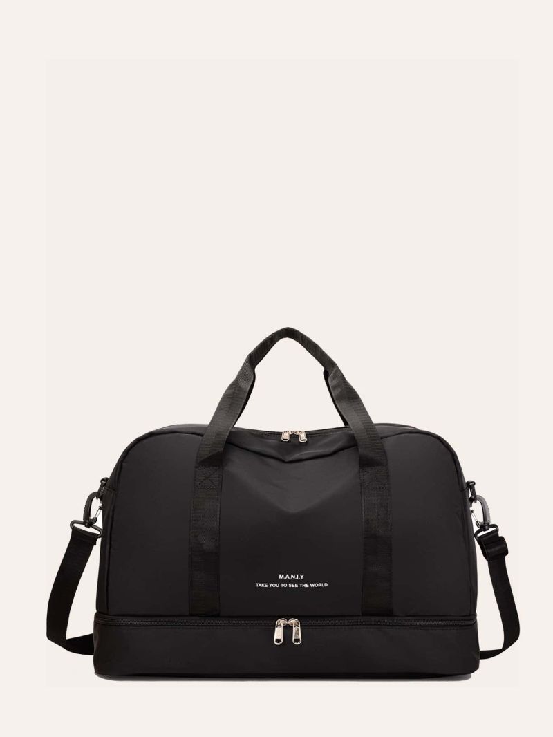 Letter Detail Duffel Bag