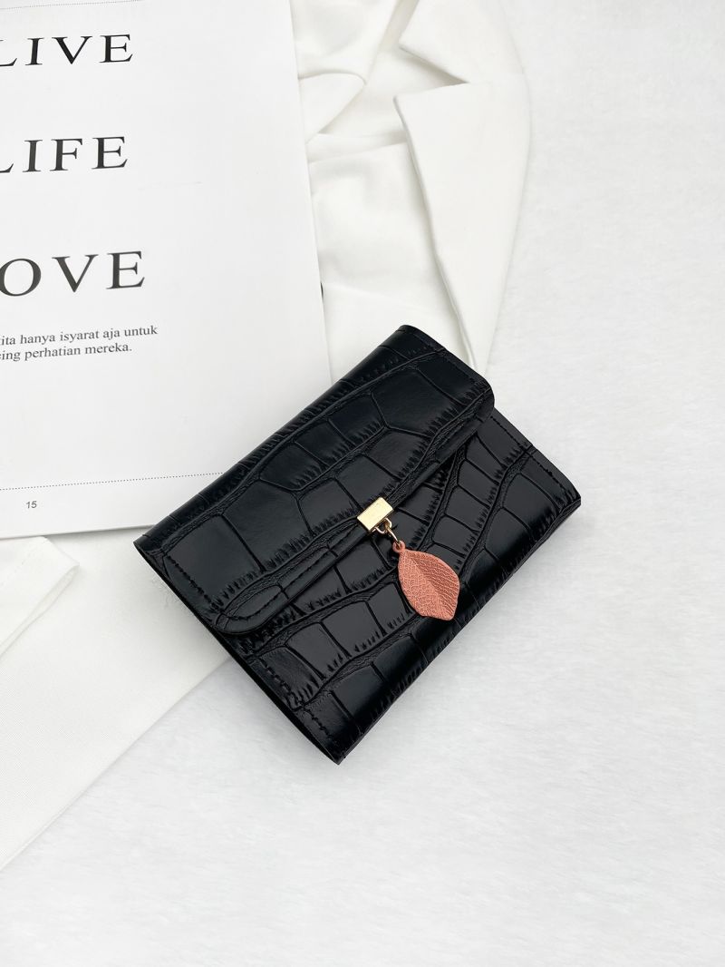 Crocodile Embossed Small Wallet