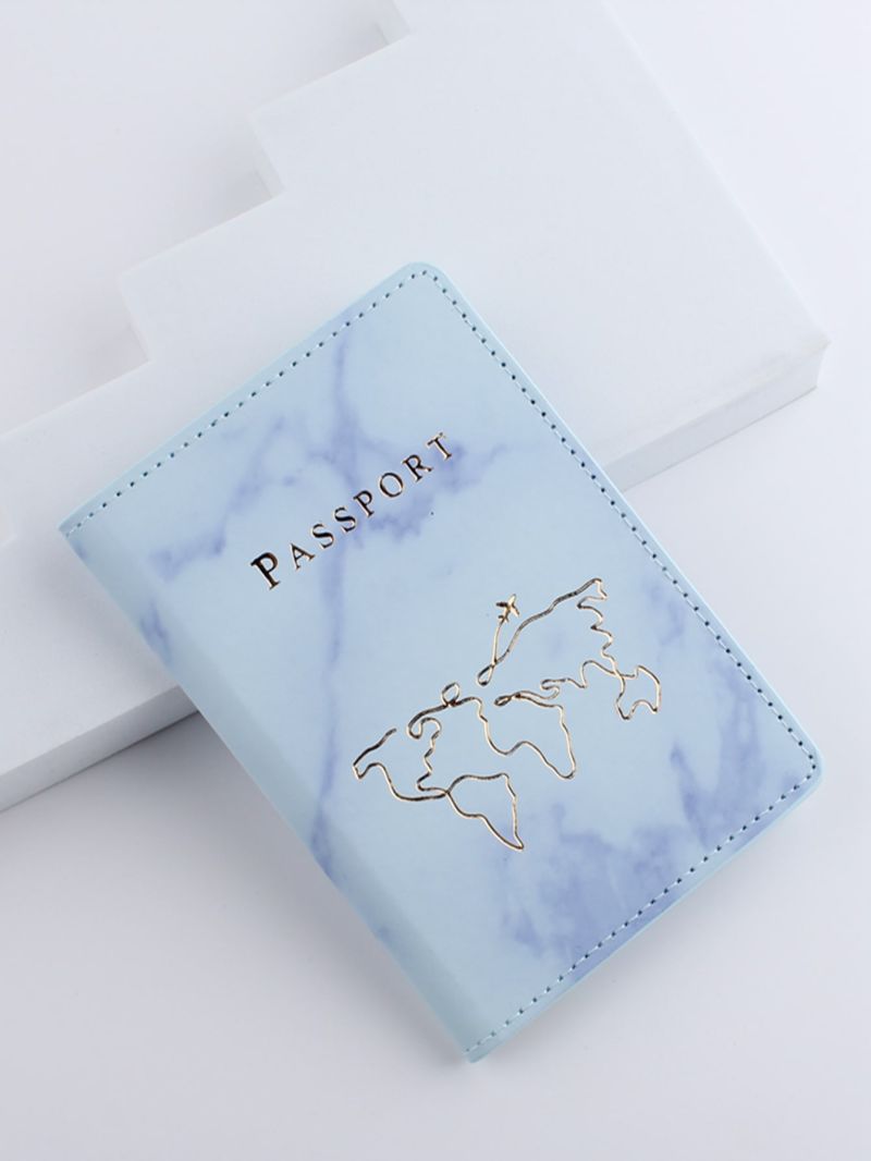 Marble Pattern Passport Case