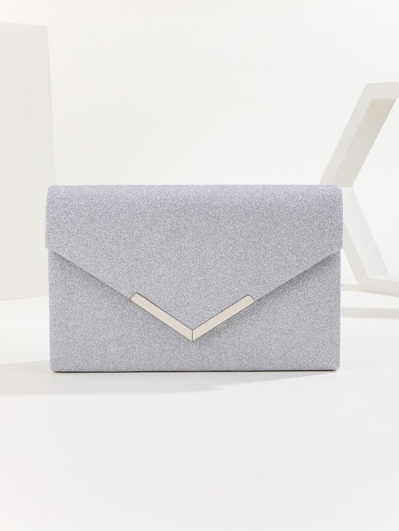 Glitter Flap Square Bag