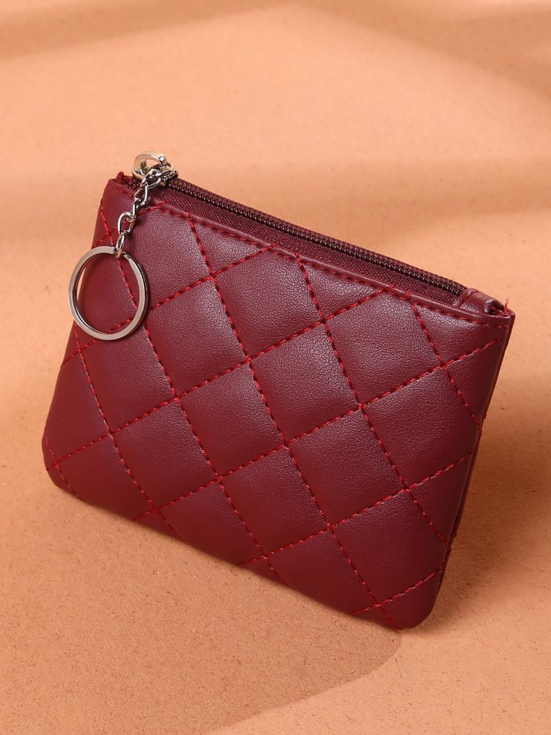 Quilted Pattern Coin Case