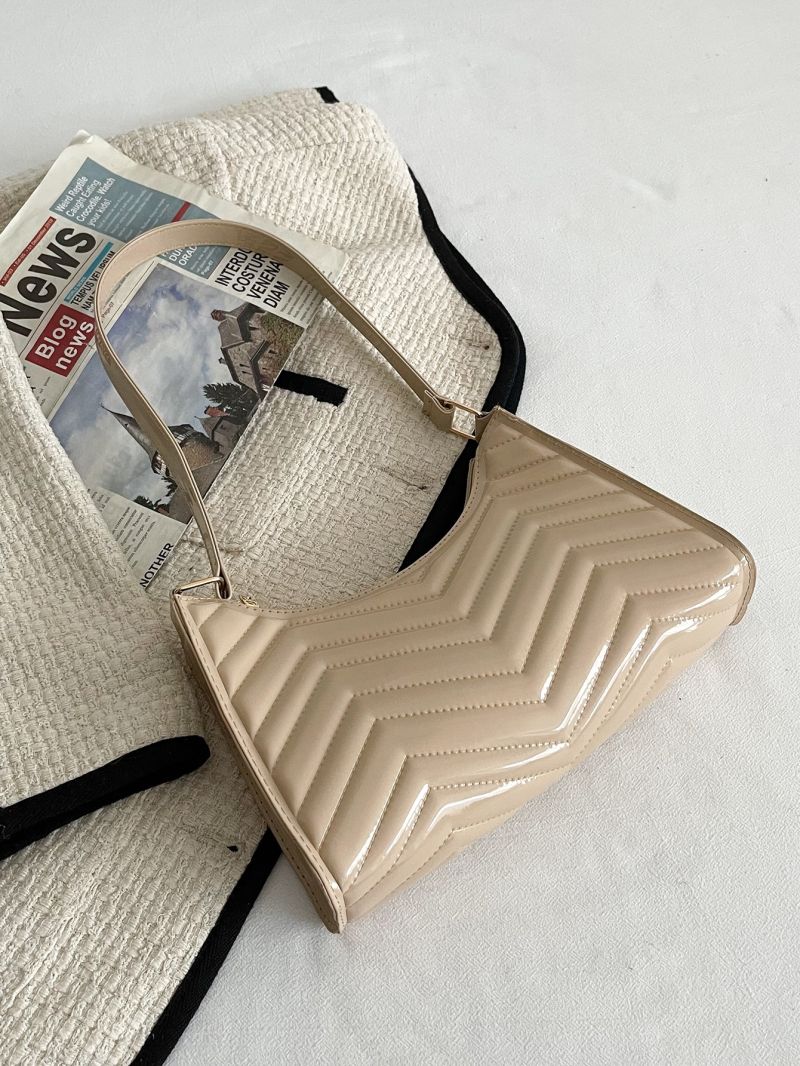 Chevron Baguette Bag