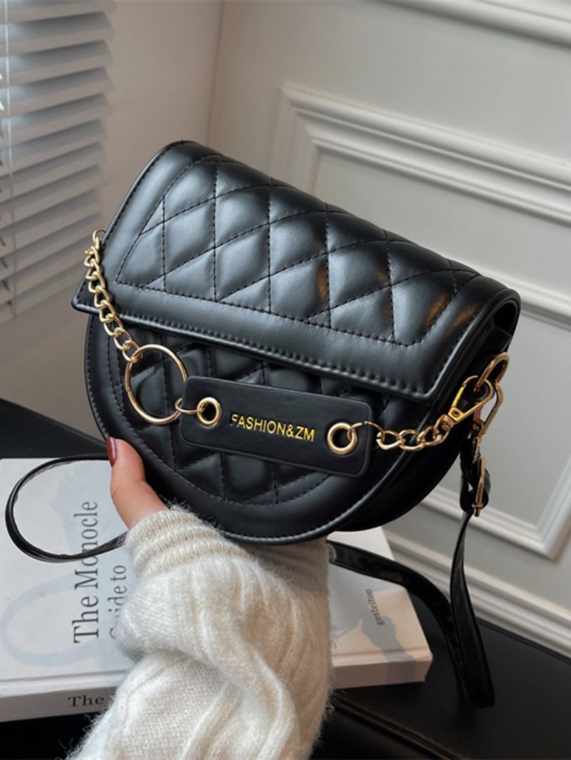 Mini Quilted Flap Saddle Bag