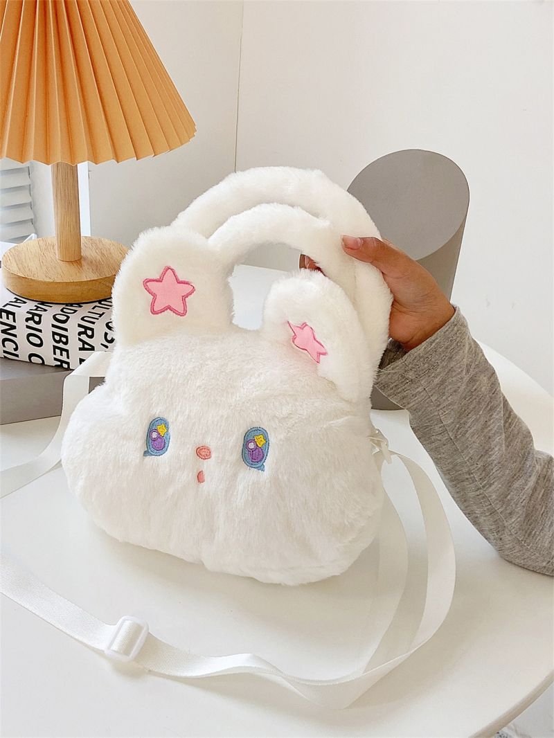 Fluffy Cartoon Rabbit Design Novelty Bag