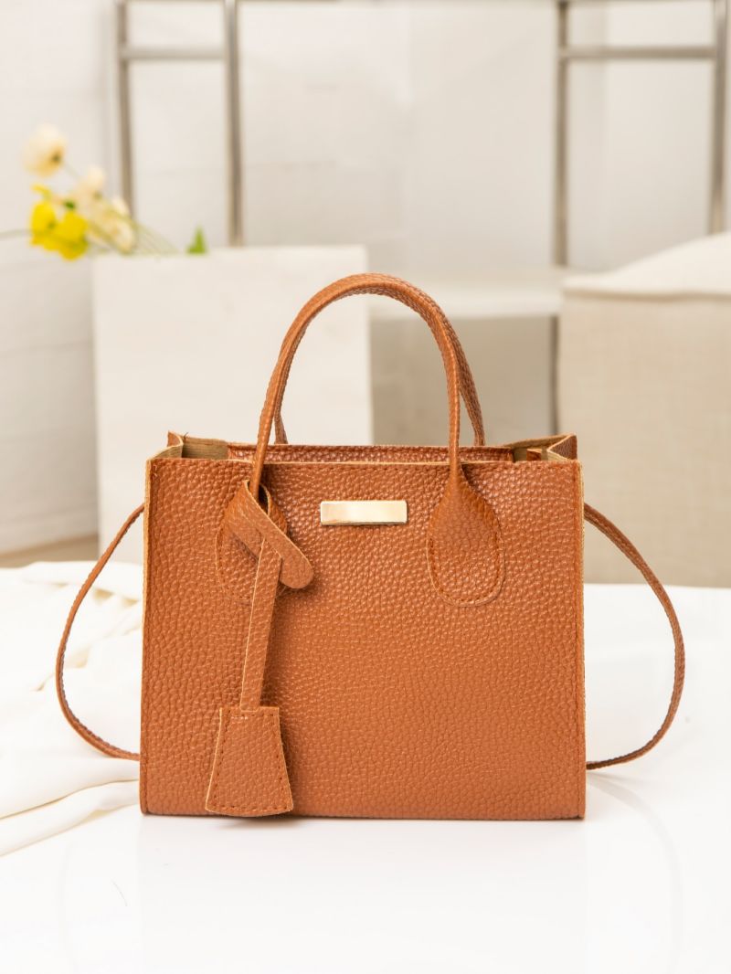 Mini Pebble Embossed Square Bag