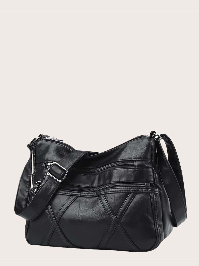 Zip Front Crossbody Bag