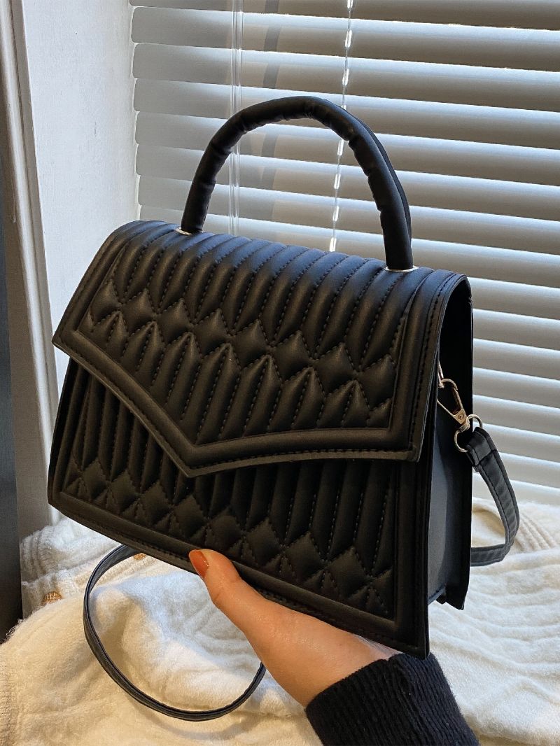 Minimalist Quilted Square Bag