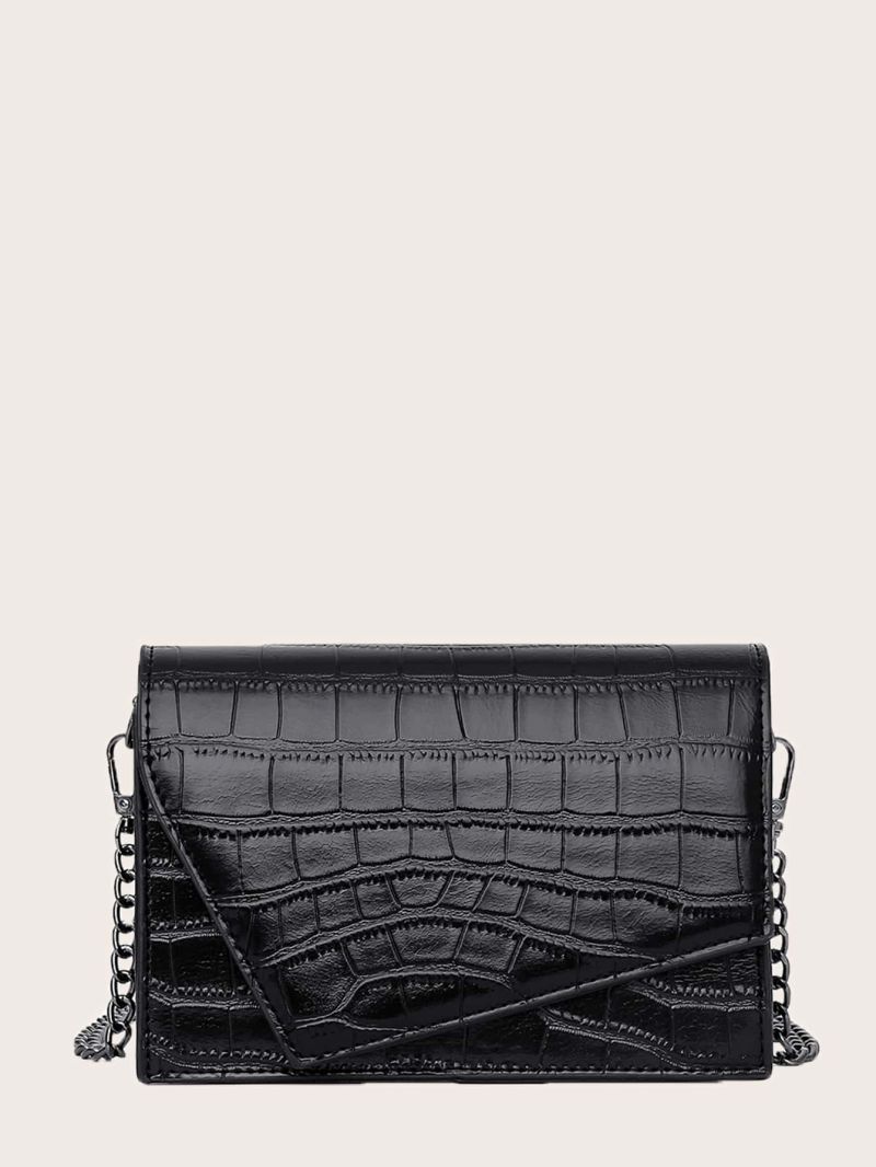 Mini Croc Embossed Crossbody Bag