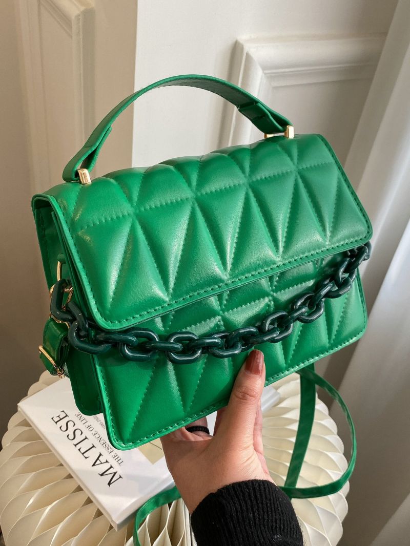 Mini Quilted Flap Chain Square Bag