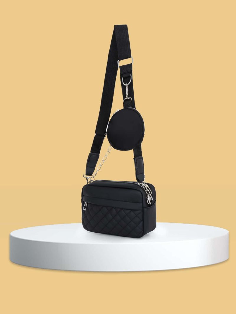 Mini Minimalist Quilted Fanny Pack With Coin Purse