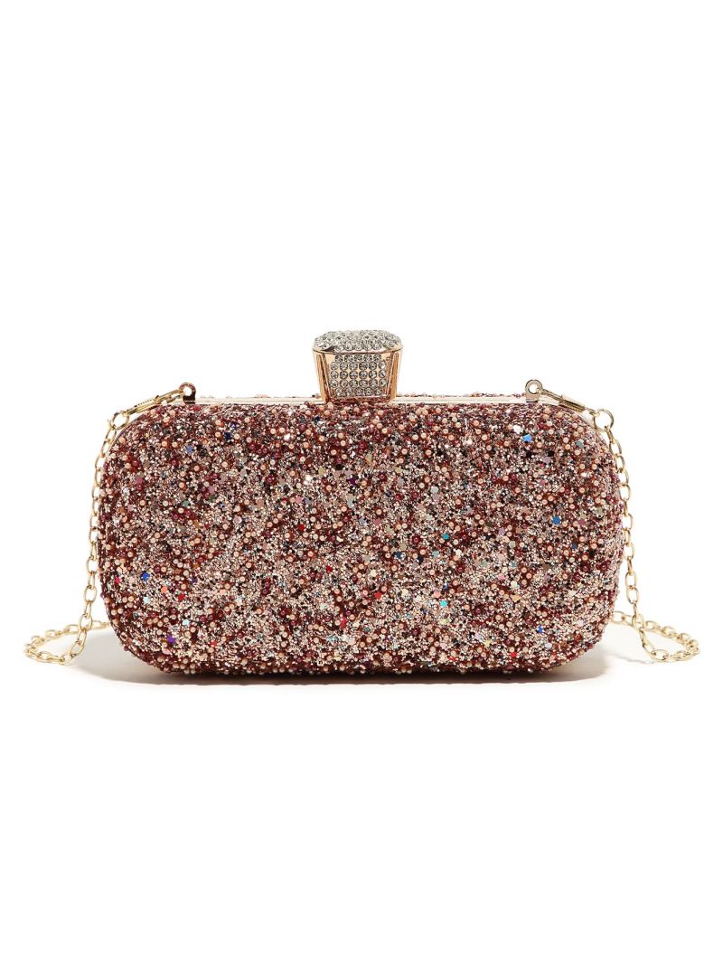 Mini Glitter Rhinestone Decor Box Bag