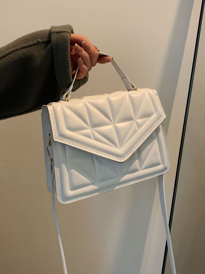 Quilted Flap Square Bag