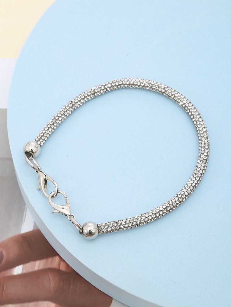 Rhinestone Decor Bag Strap