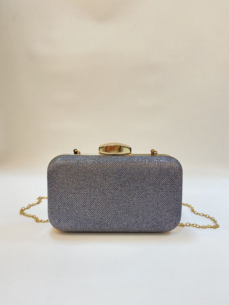 Metal Detail Chain Box Bag