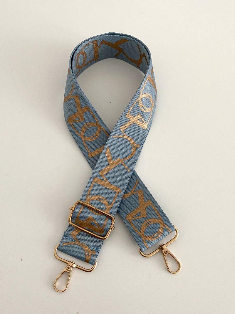 Letter Graphic Bag Strap