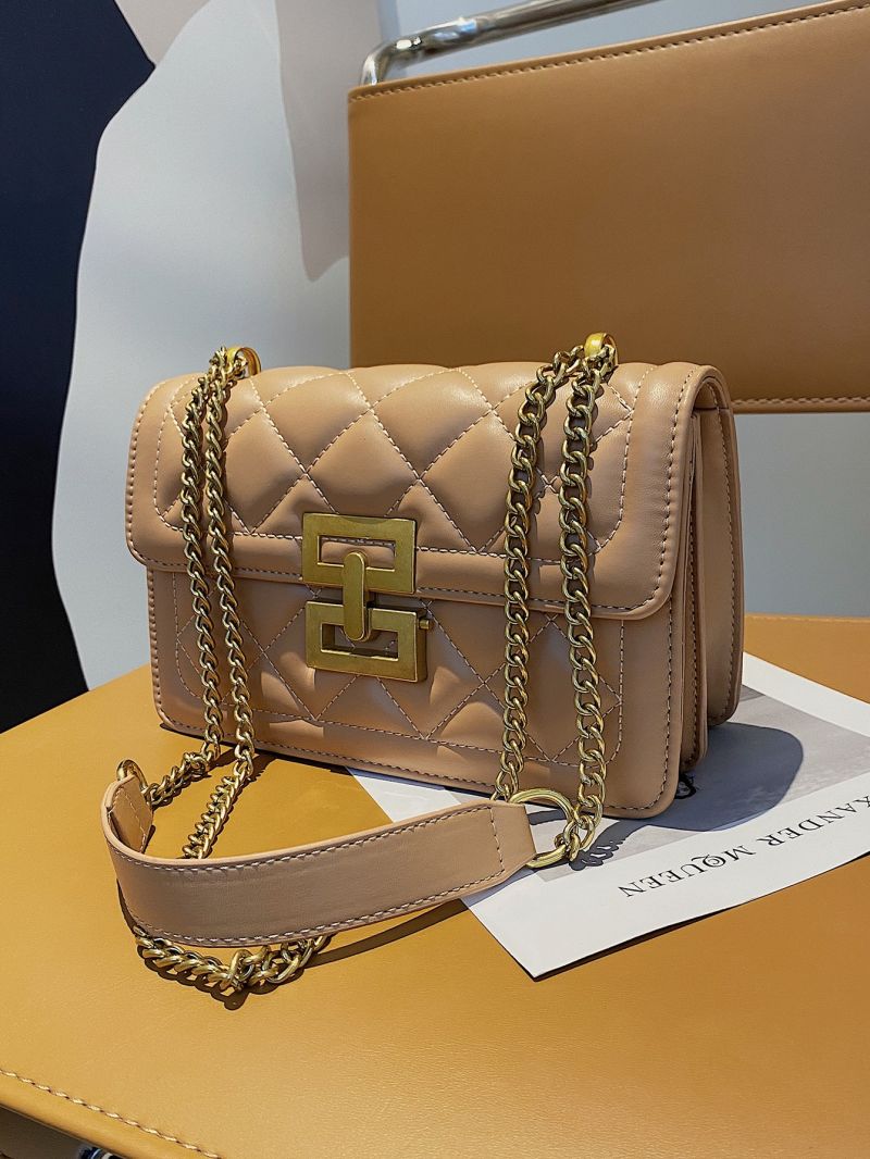 Quilted Flap Square Bag