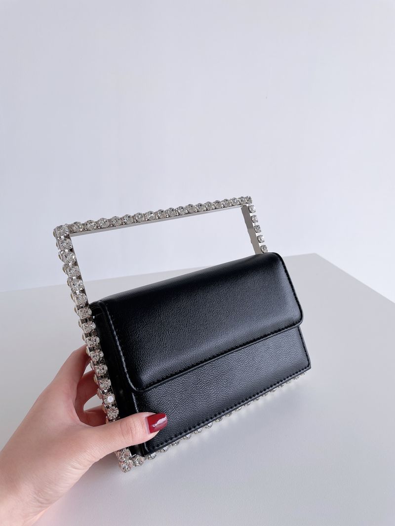 Mini Rhinestone Decor Flap Square Bag