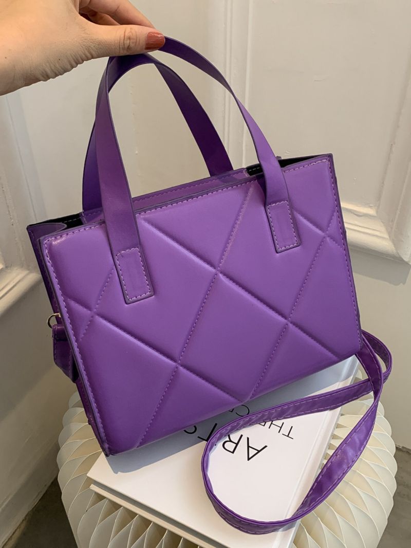 Minimalist Quilted Square Bag