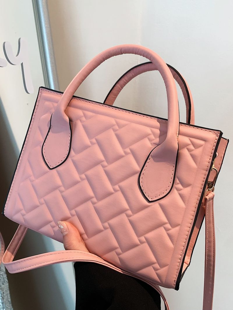 Minimalist Quilted Square Bag