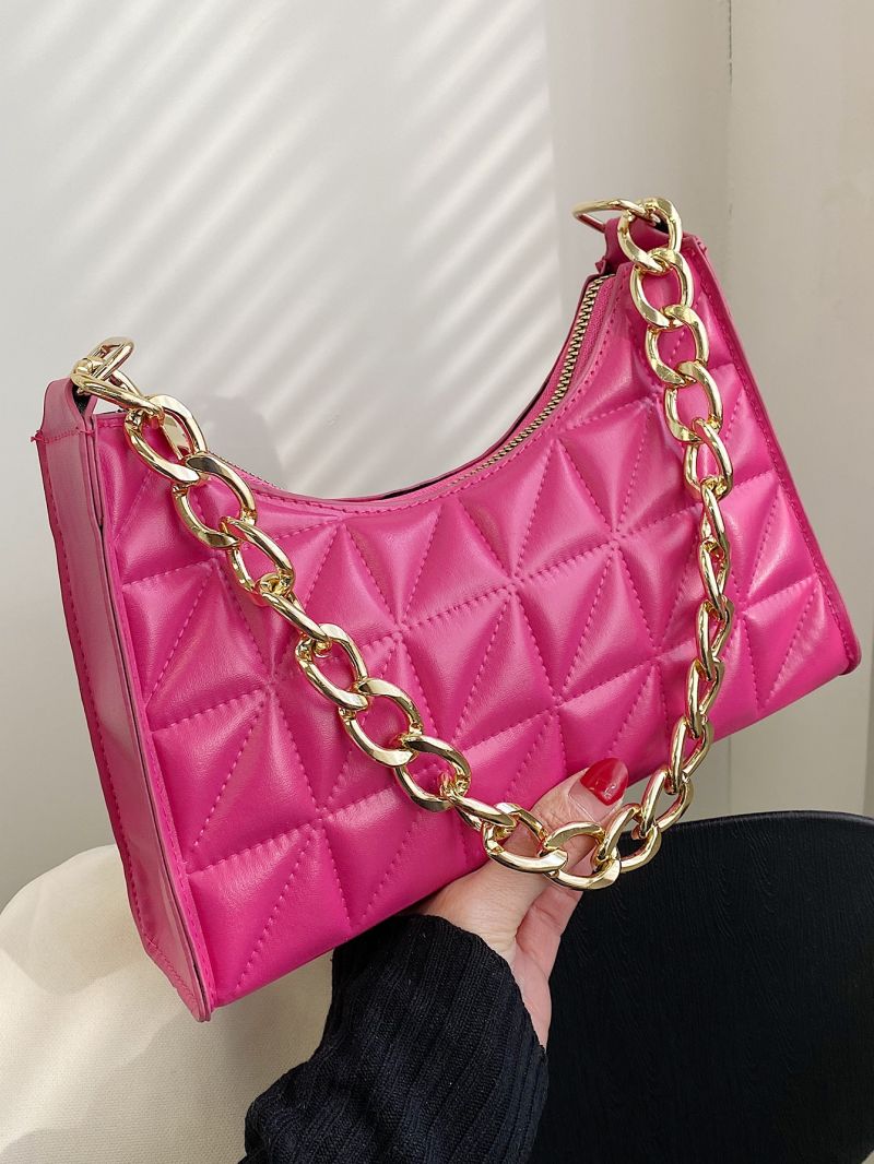 Quilted Chain Square Bag