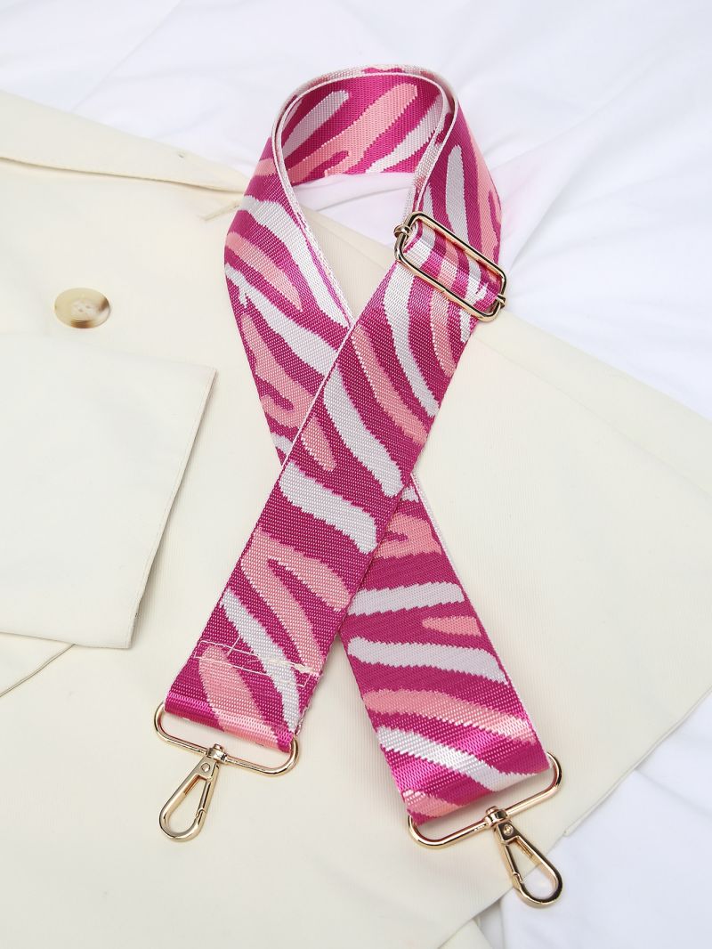 Zebra Striped Pattern Bag Strap
