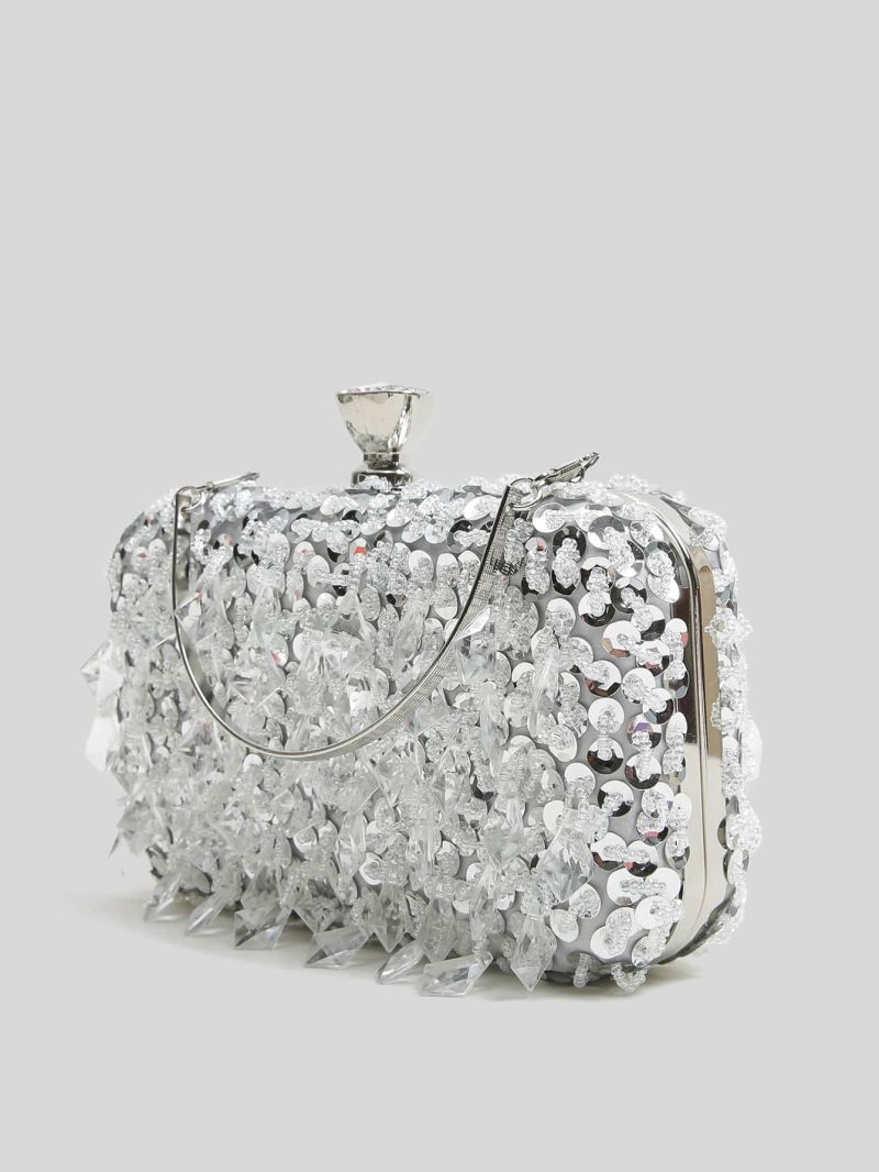 Sequin & Bead Decor Box Bag