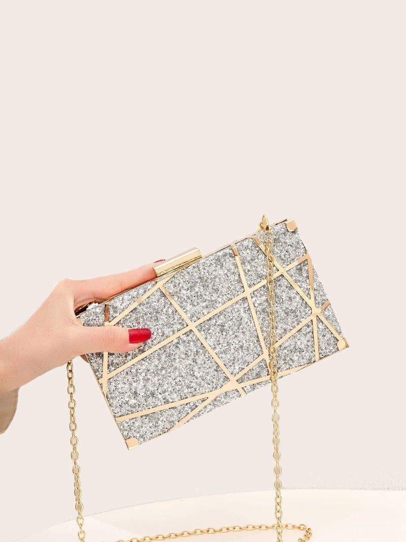 Mini Glitter Detail Box Bag