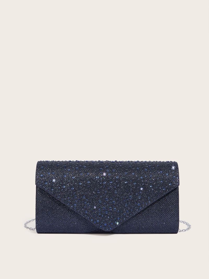 Glitter Flap Evening Bag