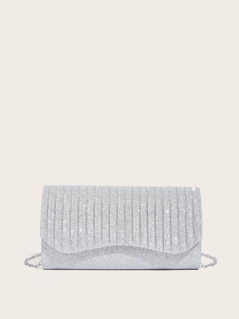 Mini Glitter Flap Square Bag