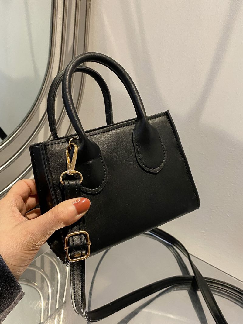 Mini Minimalist Double Handle Square Bag