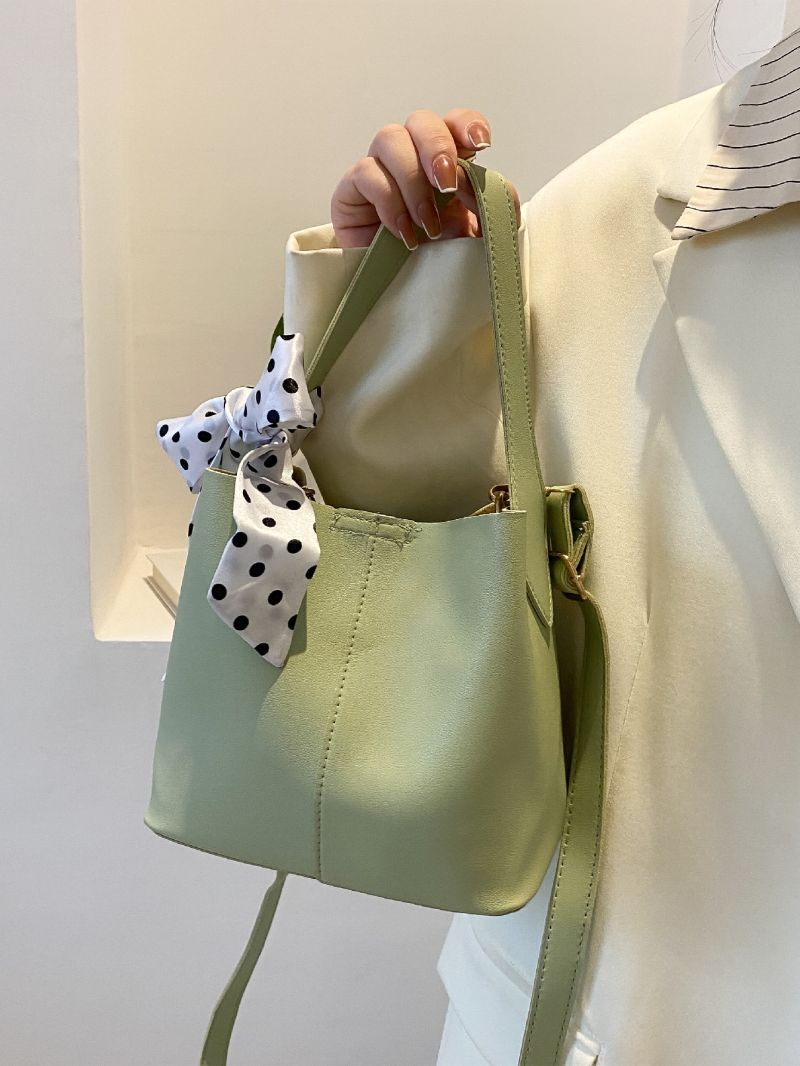 Twilly Scarf Decor Bucket Bag