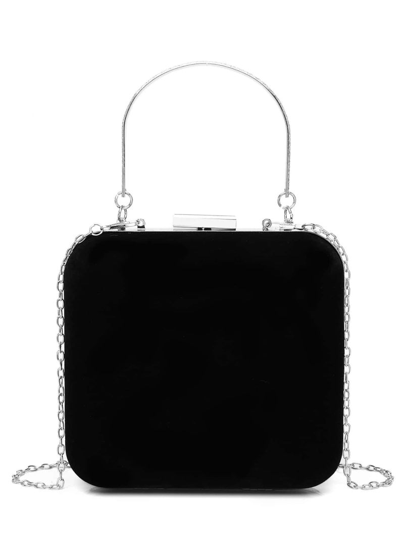 Mini Rhinestone Decor Circle Bag