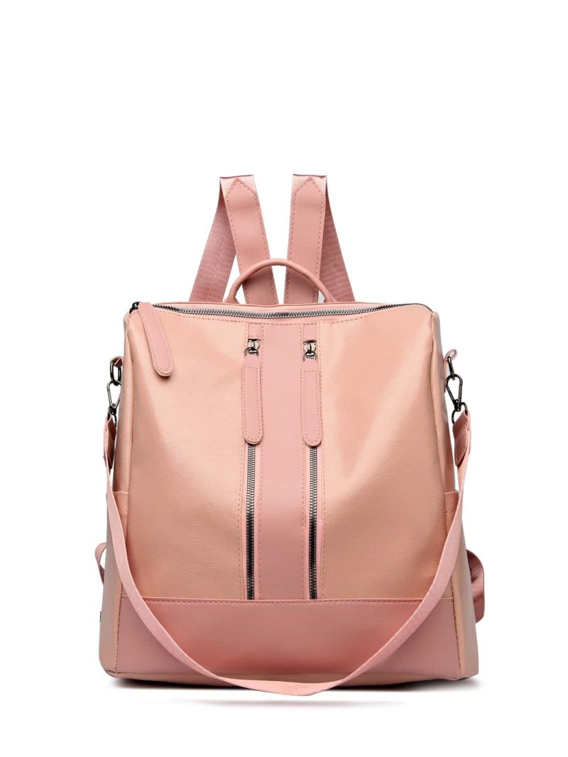 Double Zipper Detail Backpack