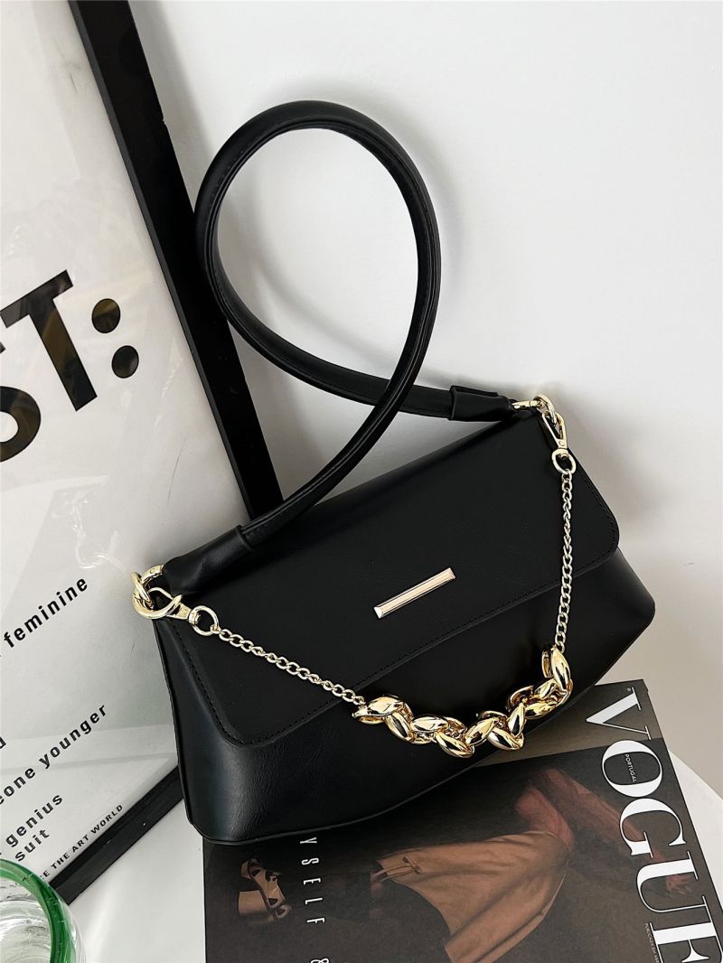 Chain Decor Flap Novelty Bag