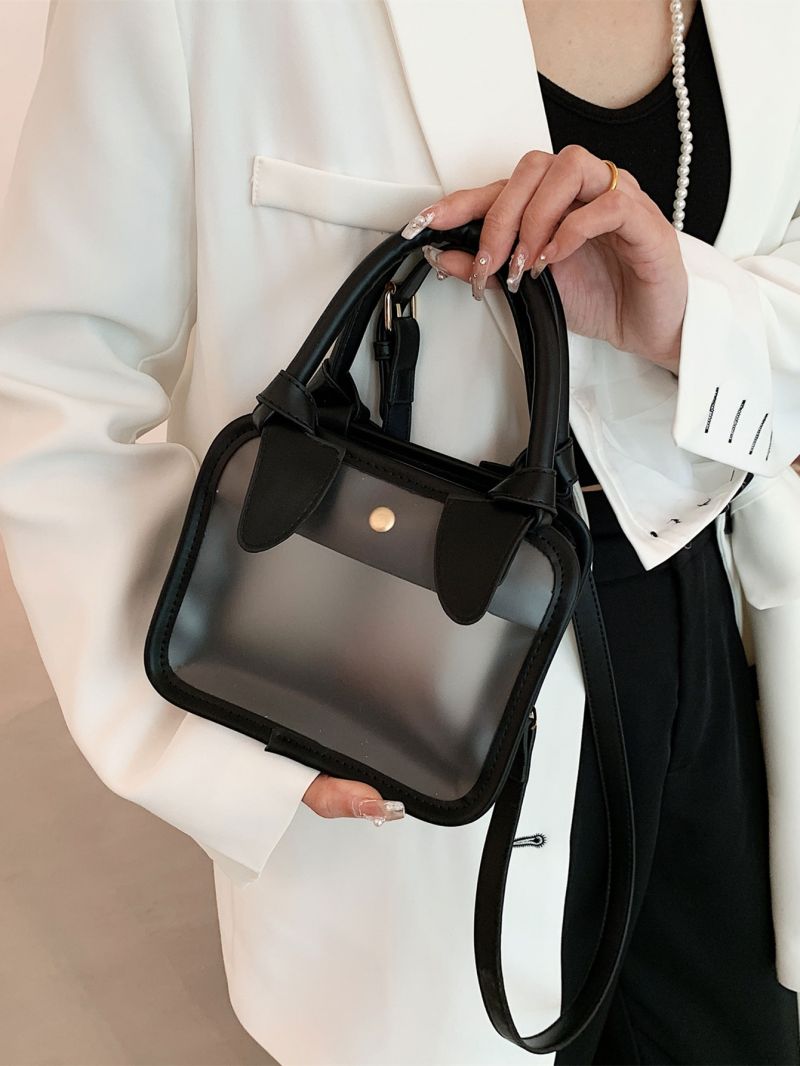 Mini Clear Double Handle Square Bag