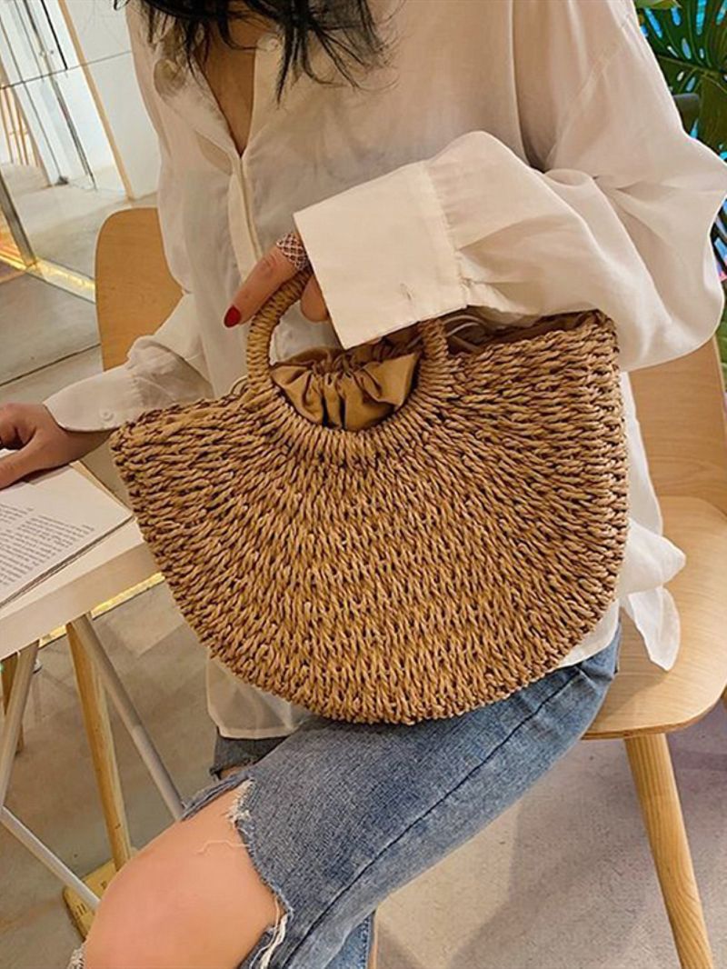Minimalist Straw Bag