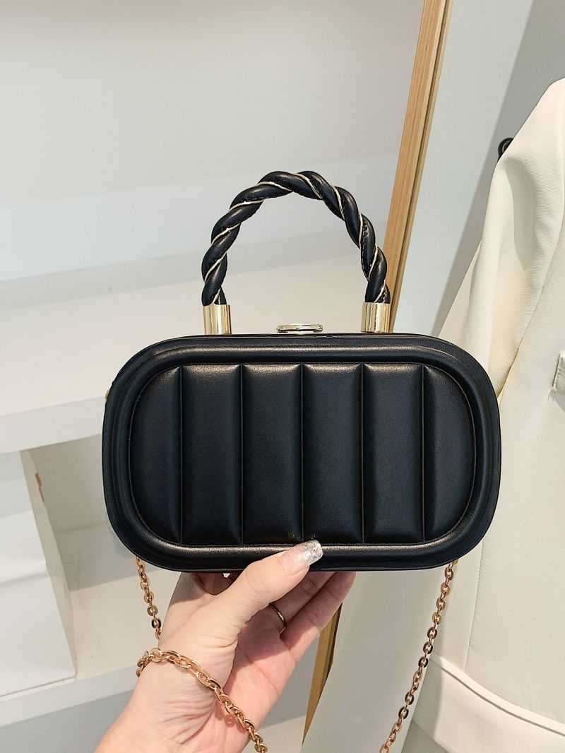 Mini Textured Chain Box Bag