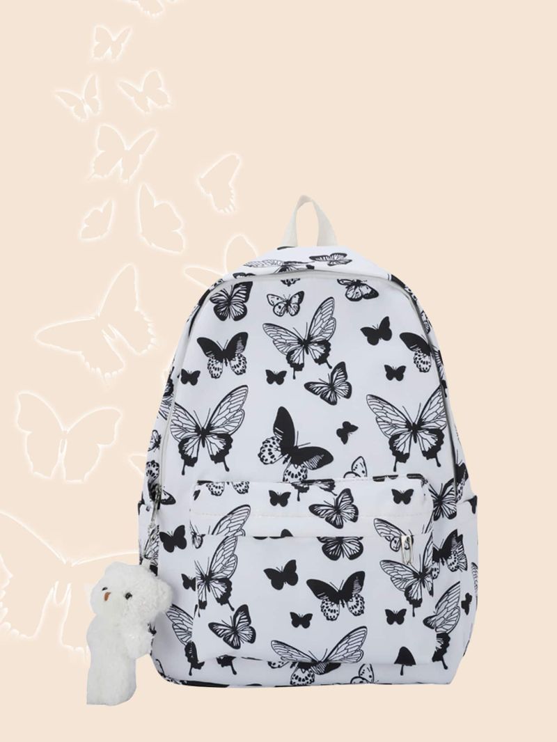 Allover Butterfly Print Backpack
