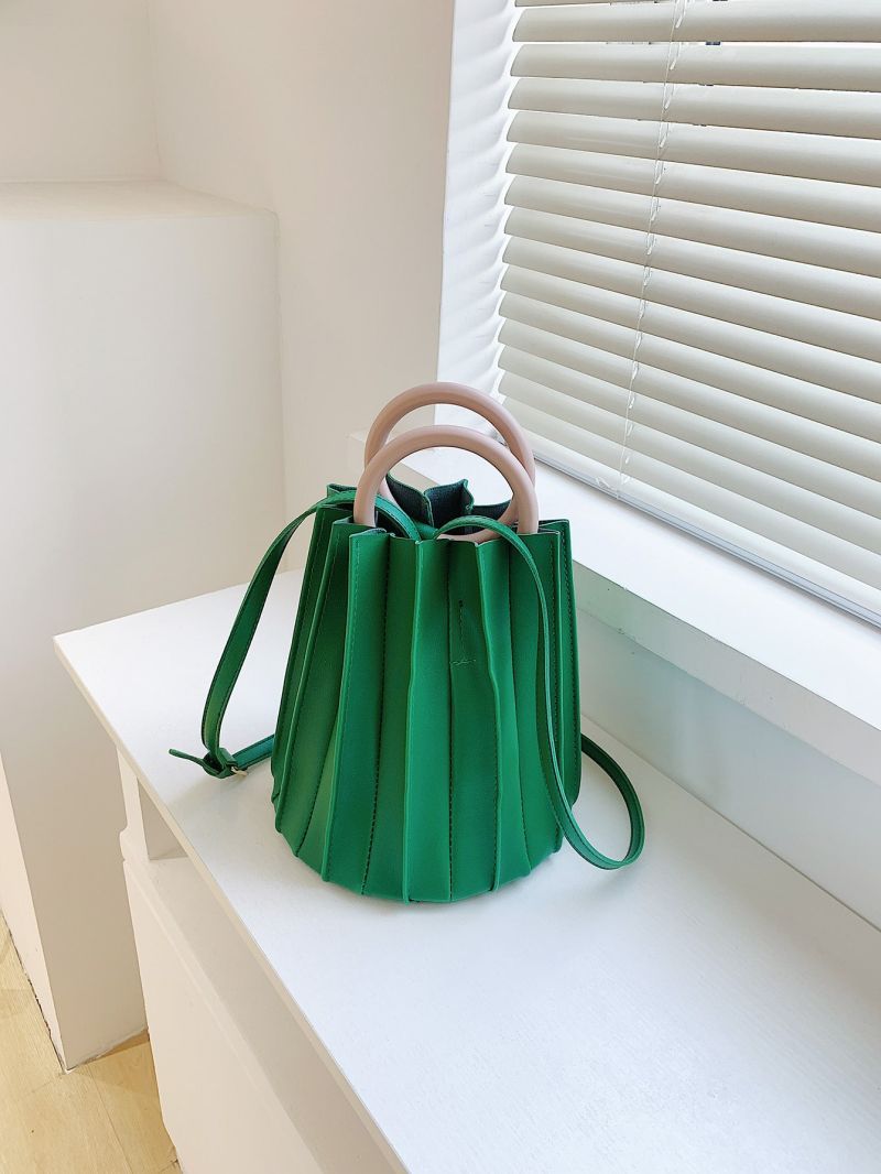 Minimalist Ruched  Bucket Bag