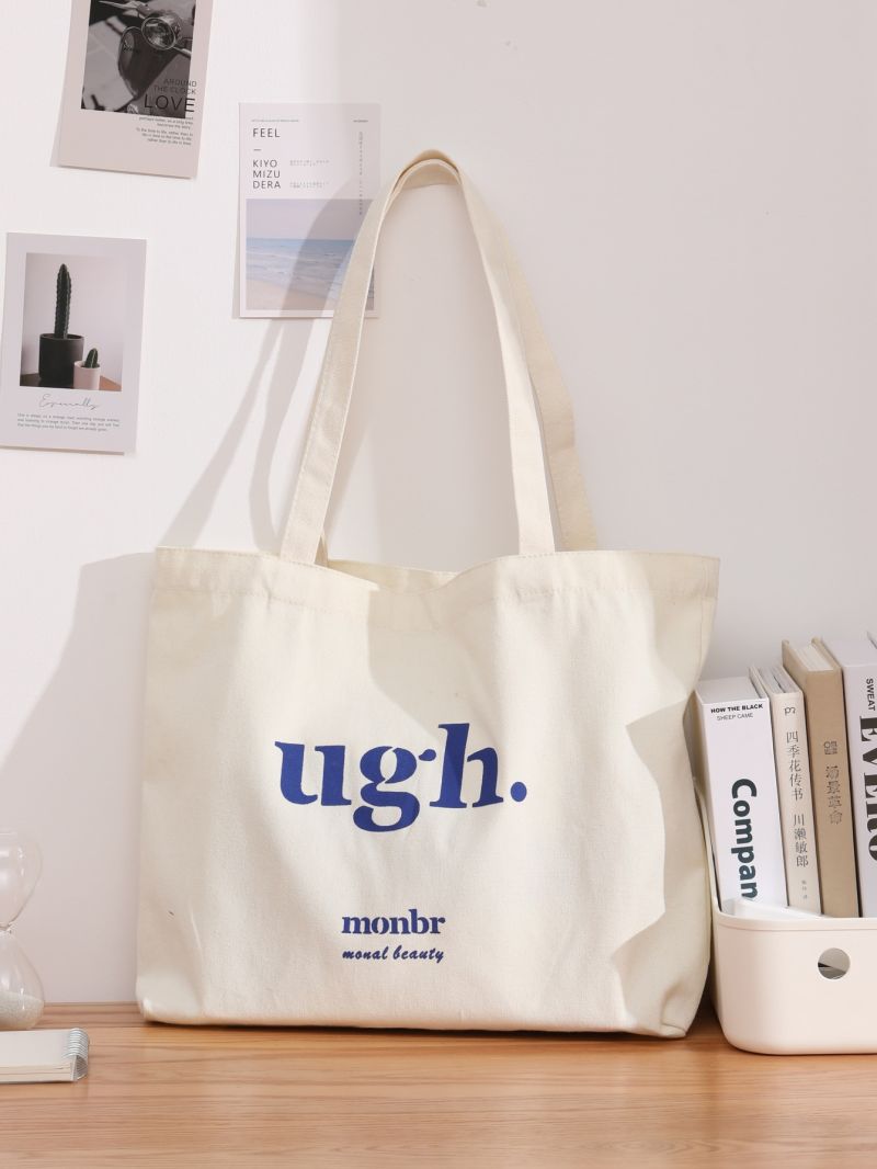 Letter Graphic Shopper Bag