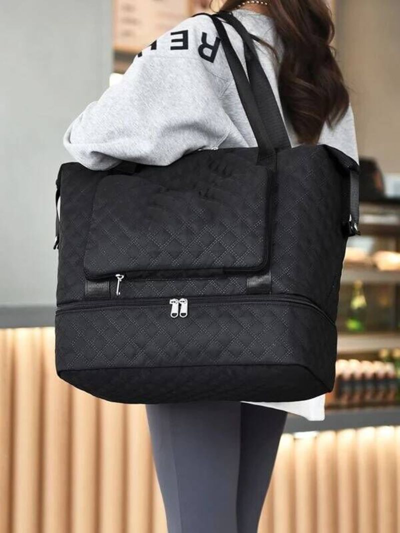Quilted Large Capacity Duffel Bag