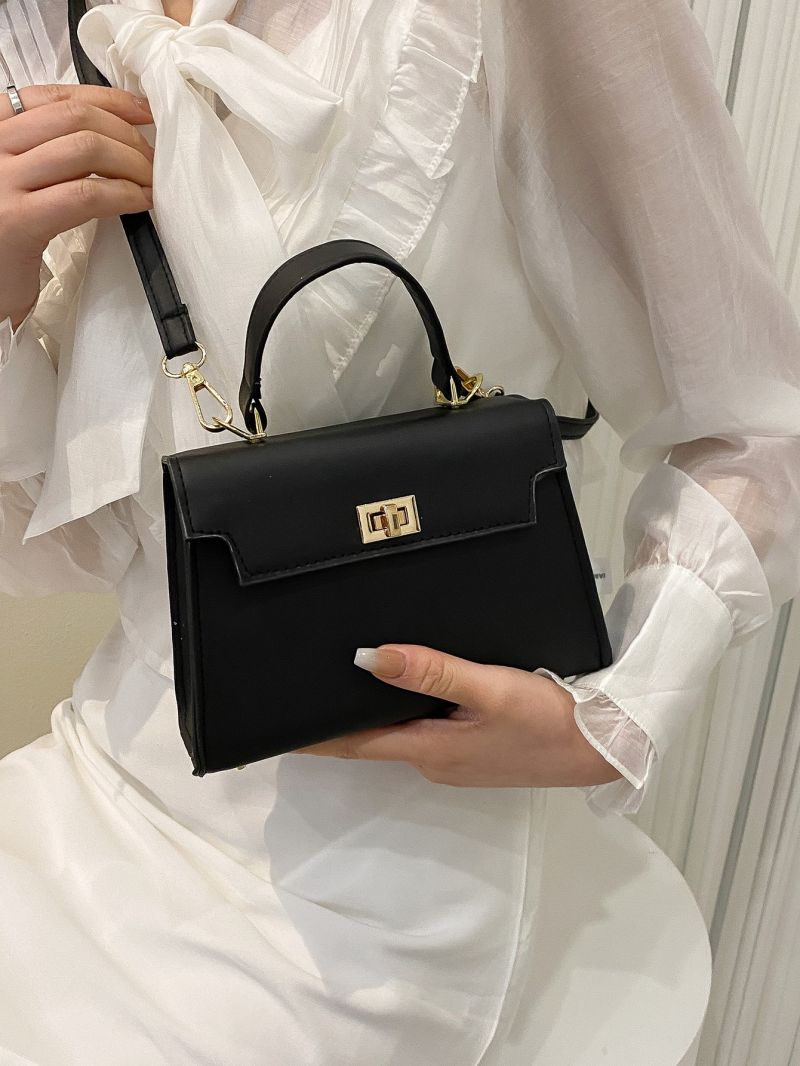 Mini Twist Lock Flap Square Bag