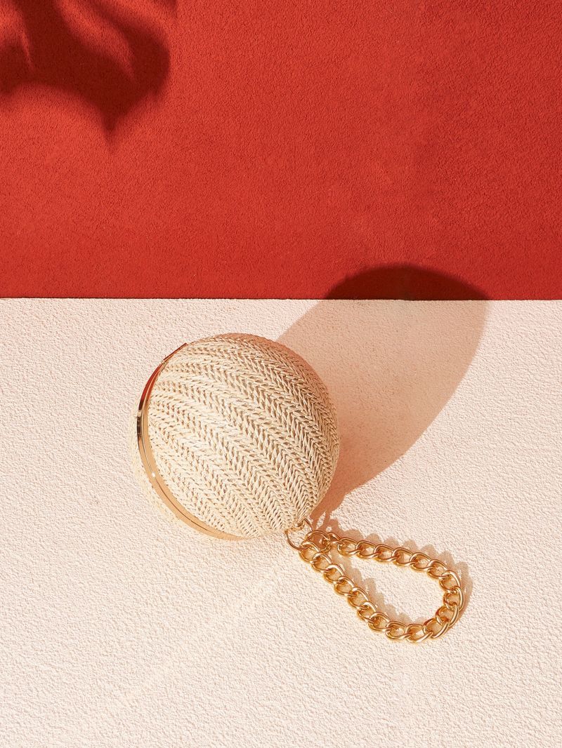 Mini Straw Circle Bag