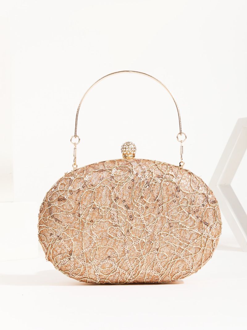 Mini Rhinestone & Sequin Decor Box Bag